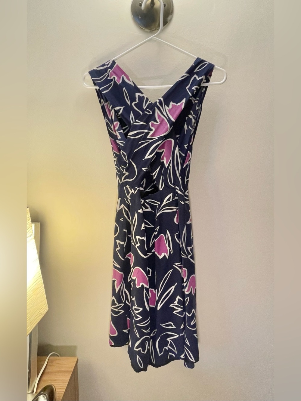 Nina Ricci Silk Wrap Dress Size 2 in Blue - Picture 10 of 15
